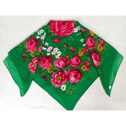 Pañuelo verde estampado