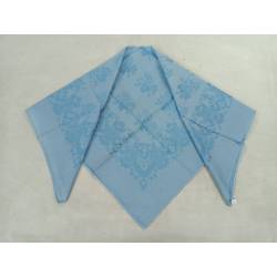 Pañuelo adamascado azul cielo