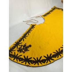 Antiguo manteo amarillo con...
