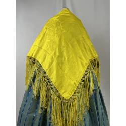 Pañuelo de seda adamascado