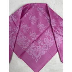 Pañuelo de seda rosa