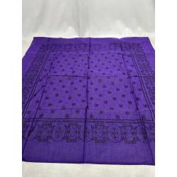 Pañuelo morado y negro