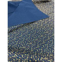 3 metros de percal azul índigo