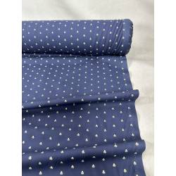 Tejido de percal azul...