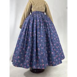 Saya de percal azul índigo