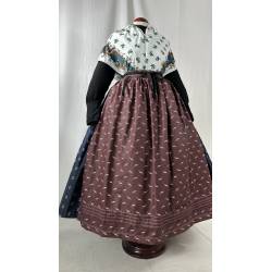 Delantal de percal vinagre