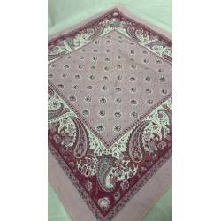 Pañuelo de algodón rosa...