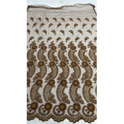 Antiguo encaje marrón