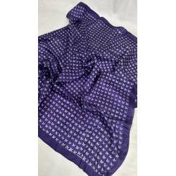 Pañuelo de seda morado,...