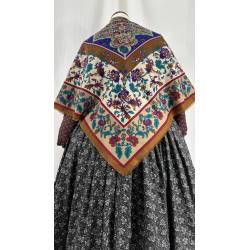 Pañuelo de lanilla estampado