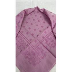 Pañuelo rosa adamascado