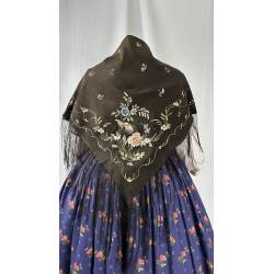 Antiguo mantón ala de mosca