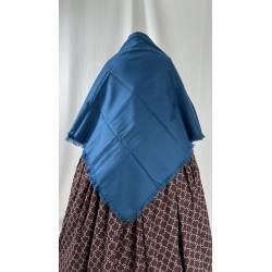 Pañuelo de merino fino, azul