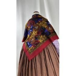 Pañuelo de lanilla estampado