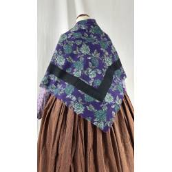 Pañuelo de lanilla morado y...