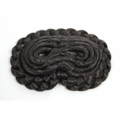 Postizo de rosca, en castaño oscuro