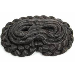 Postizo de rosca, en castaño oscuro
