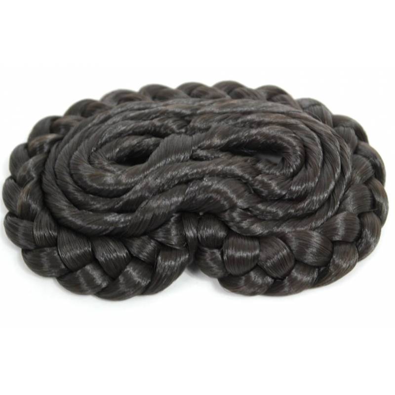 Postizo de rosca, en castaño oscuro