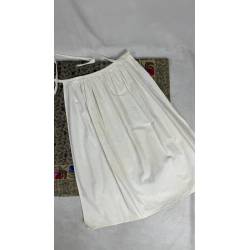 Antiguo delantal blanco de...