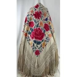 Antiguo mantón de tulipán