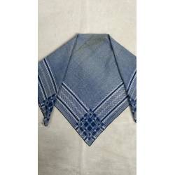 Antiguo pañuelo azul de...