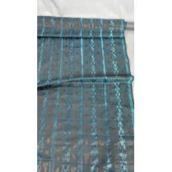 Tejido de seda azul. 3m.
