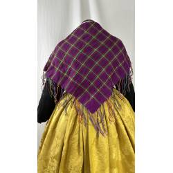 Pañuelo de cuadros fucsia