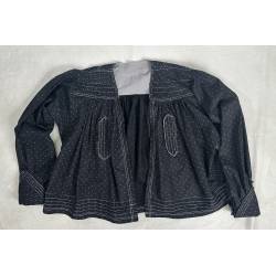 Blusa de hombre, percal negro